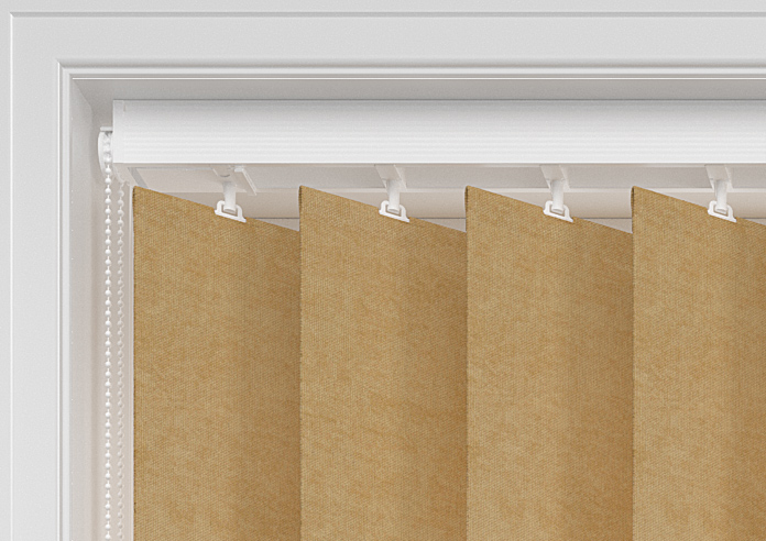 Flori Faux Suede (Blackout), Sunstone - Vertical Blind - Image 8